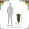Glitzhome® 36" Pre-Lit Greenery Christmas Teardrop with LED Lights & Timer